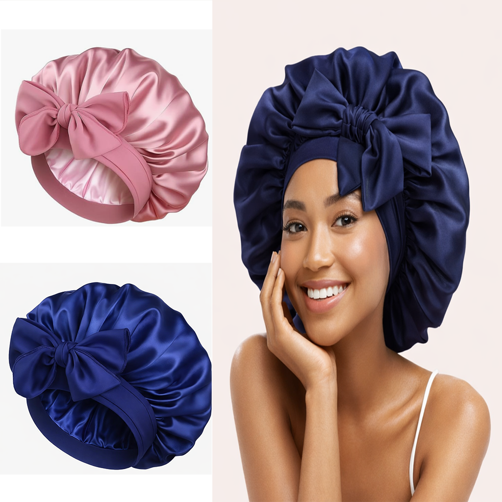 Premium Satin Bonnet Combo Set